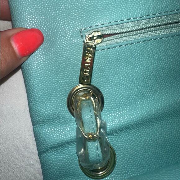 Chanel Tiffany Blue Caviar Quilted Classic gold hardware - Picture 2 of 5